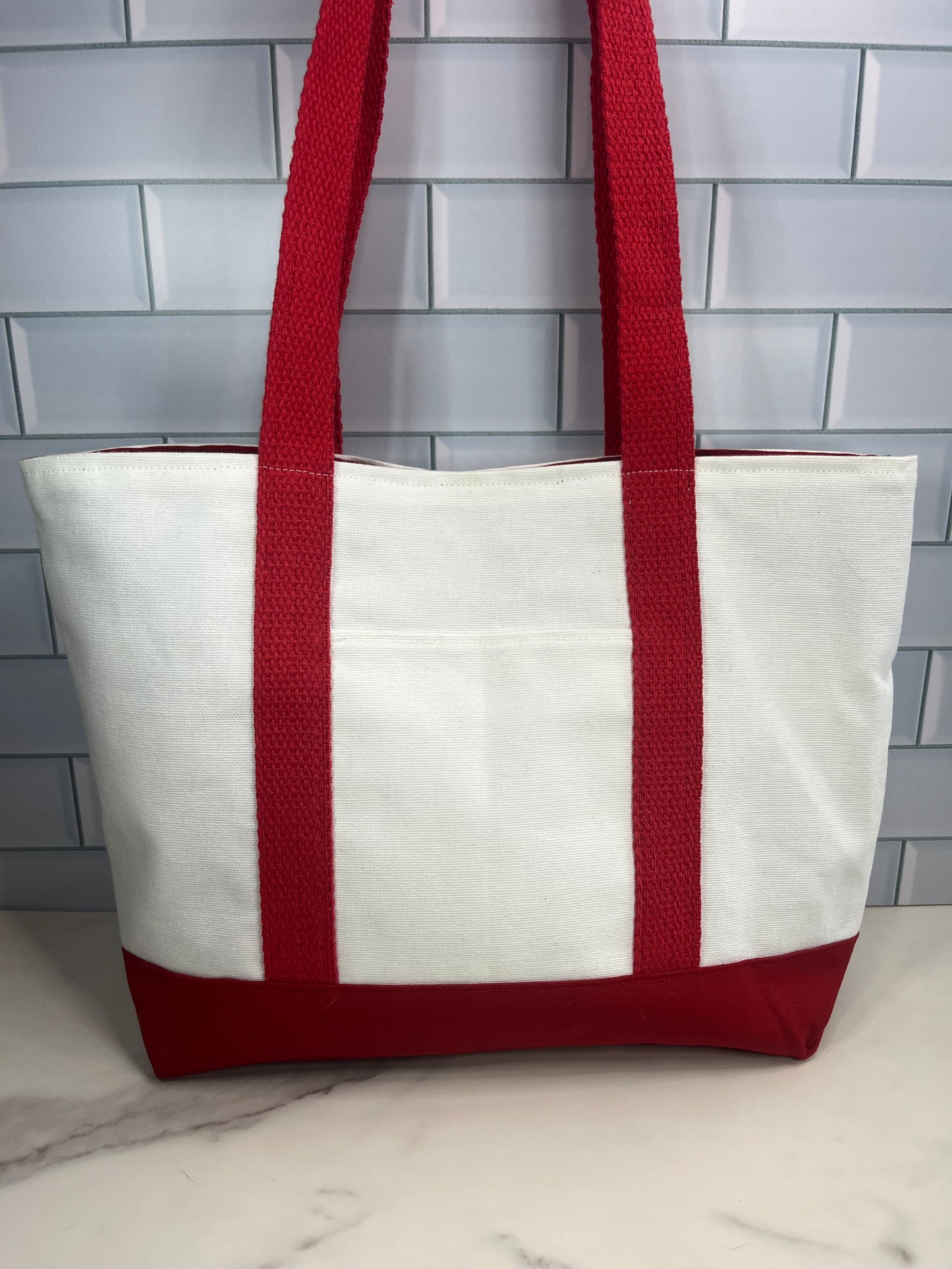 Classic Red Carryall Tote