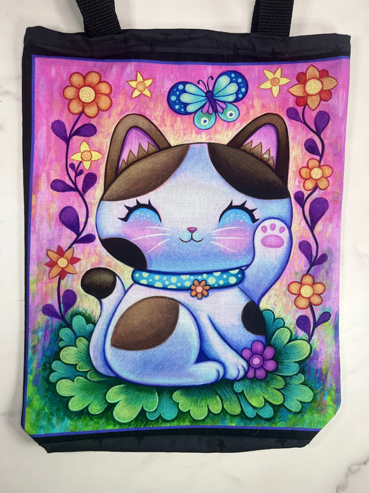 Garden Kitty Tote